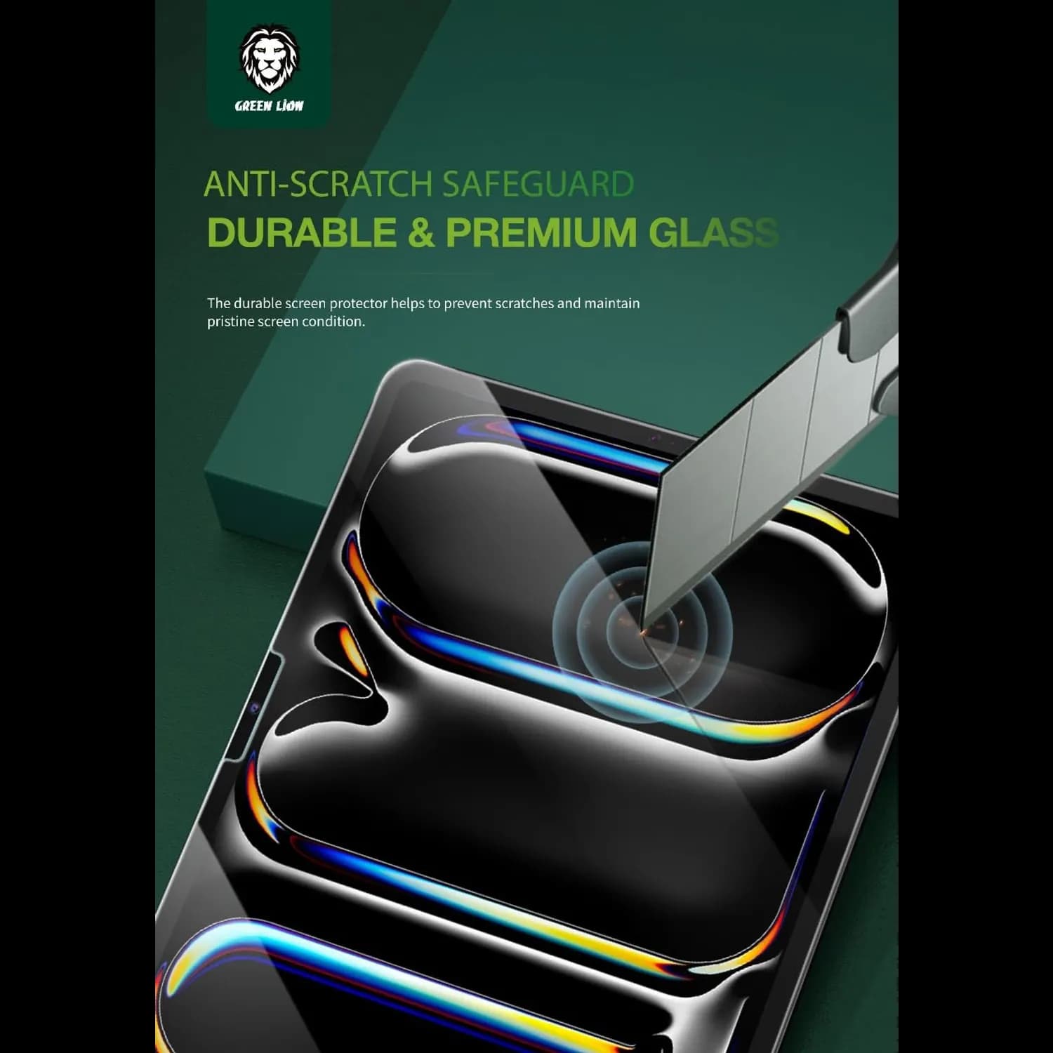 Green Lion Tempered Glass Screen Protector for iPad 10 & A16 - 9H Clear 3