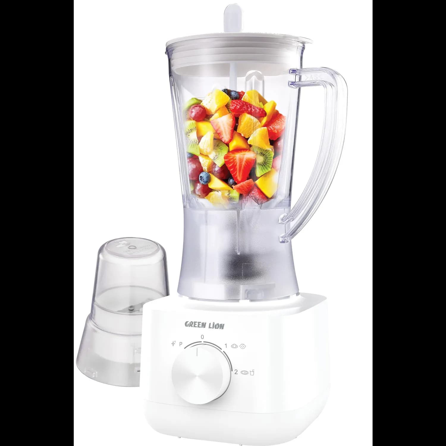 Green Lion Juice Blender & Grinder - 650W, 1L, White 1