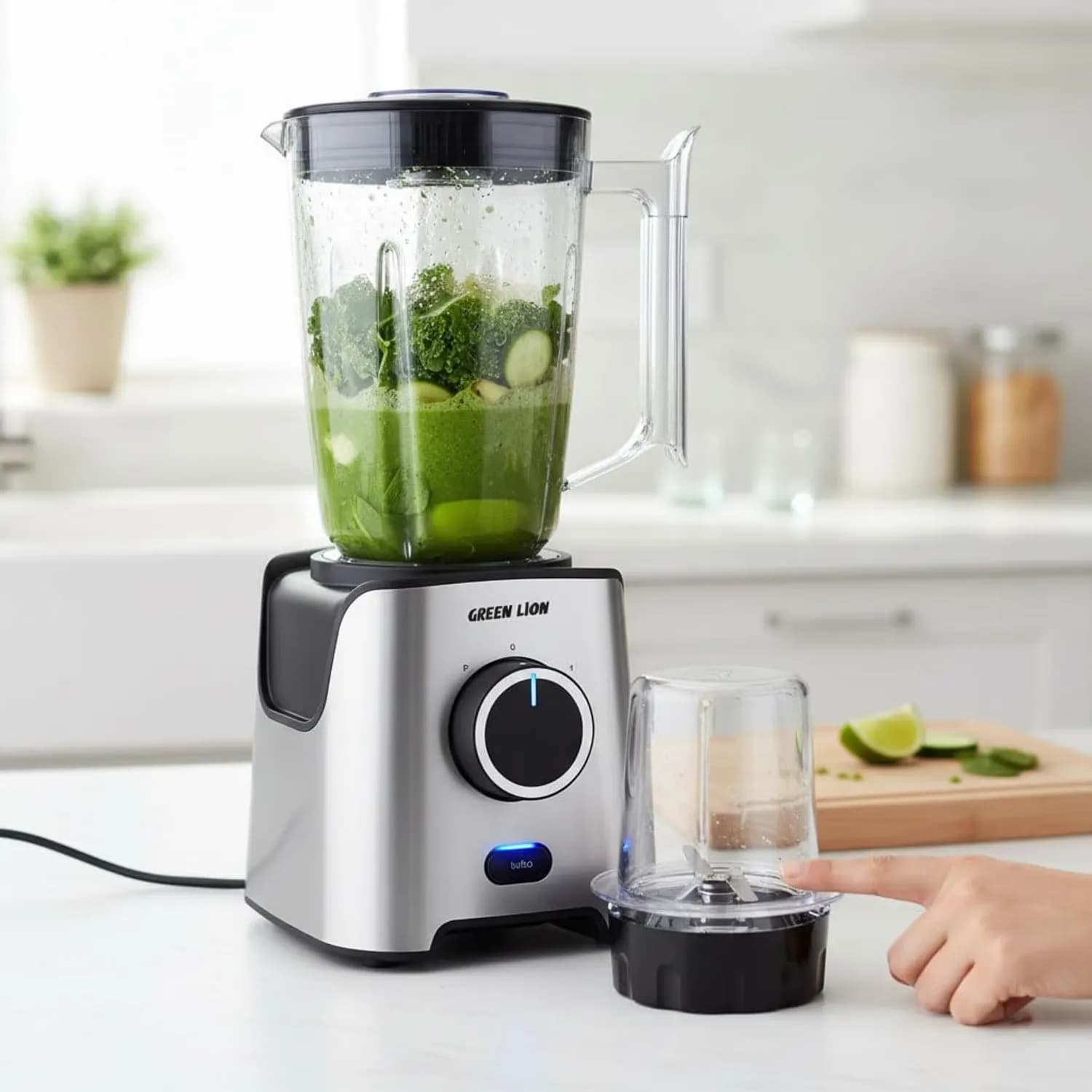 Green Lion Juice Blender & Grinder Jet Blend Pro - 650W, Gray 2