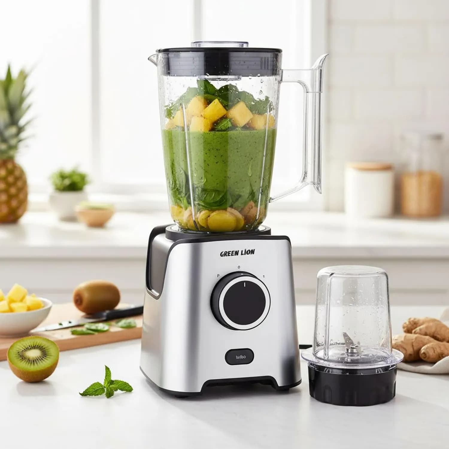 Green Lion Juice Blender & Grinder Jet Blend Pro - 650W, Gray 5