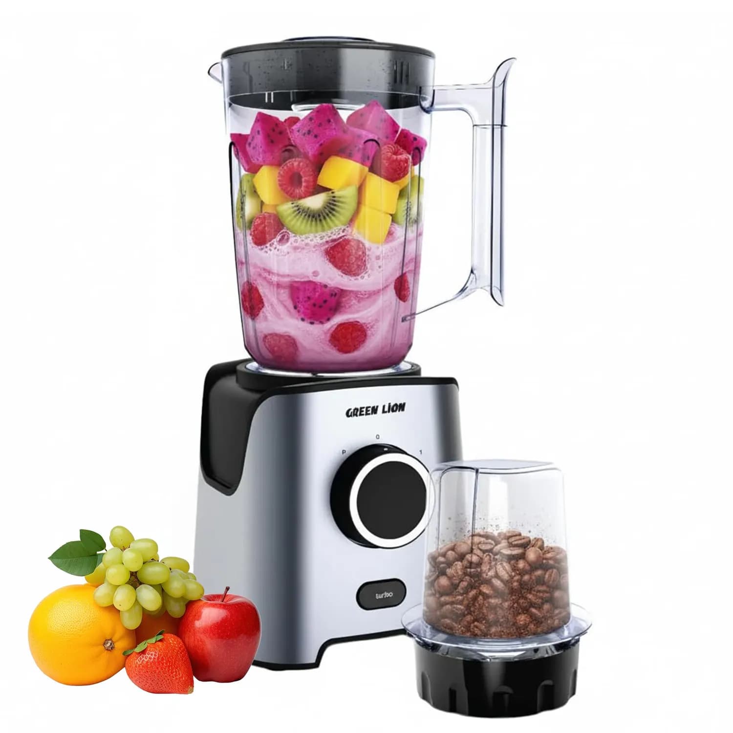 Green Lion Juice Blender & Grinder Jet Blend Pro - 650W, Gray 1