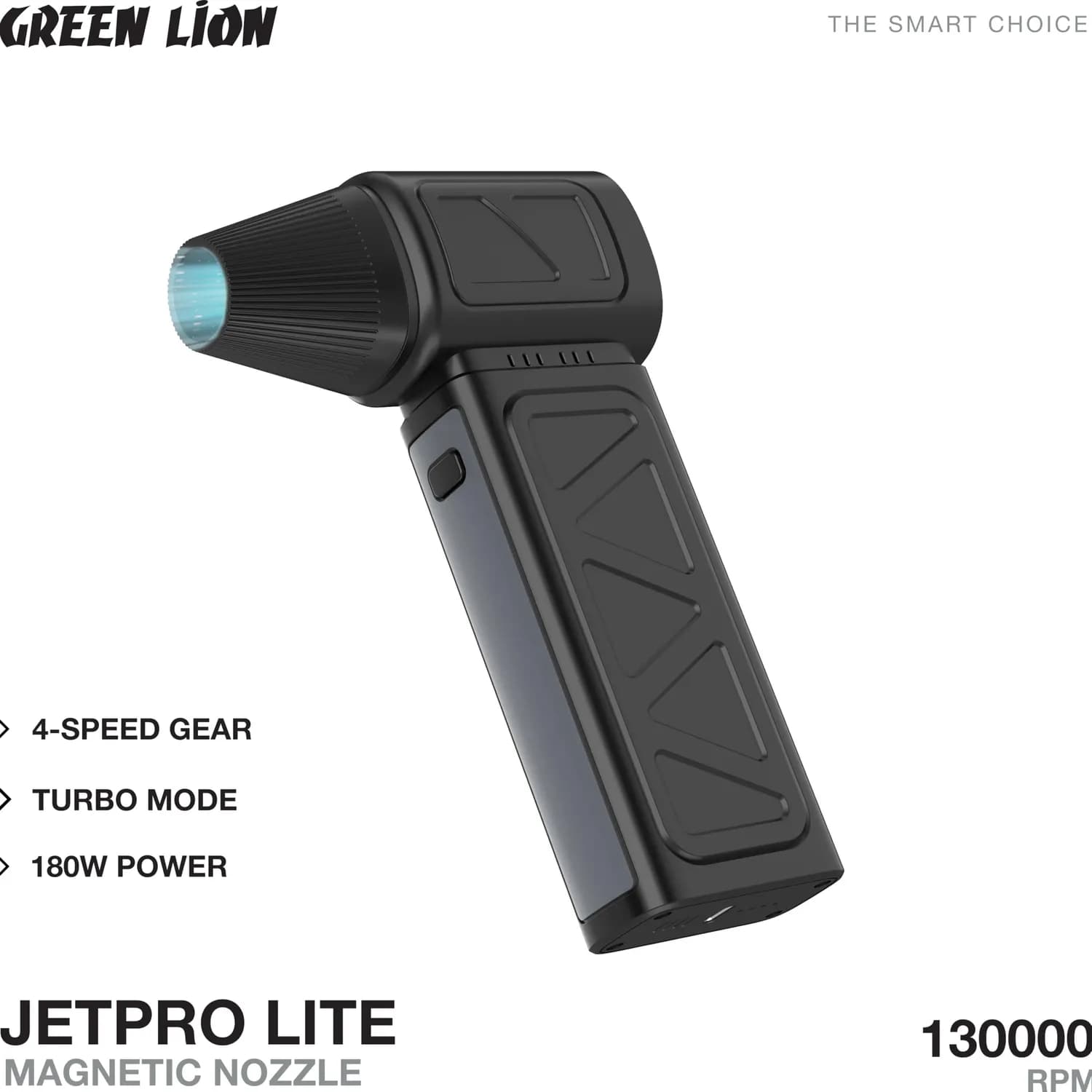 Green Lion Magnetic Nozzle Jet Pro Lite - 180W, Black 3