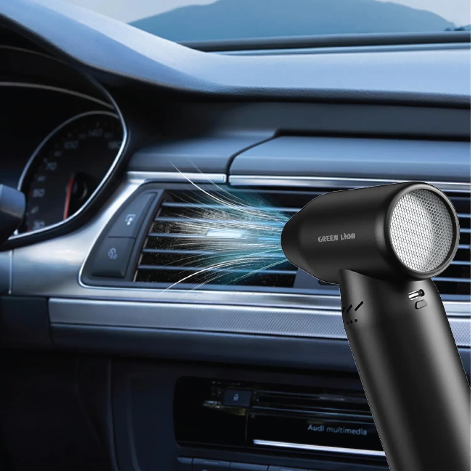 Green Lion Cordless Air Duster Jet Force - Turbo 90000RPM, Black 3