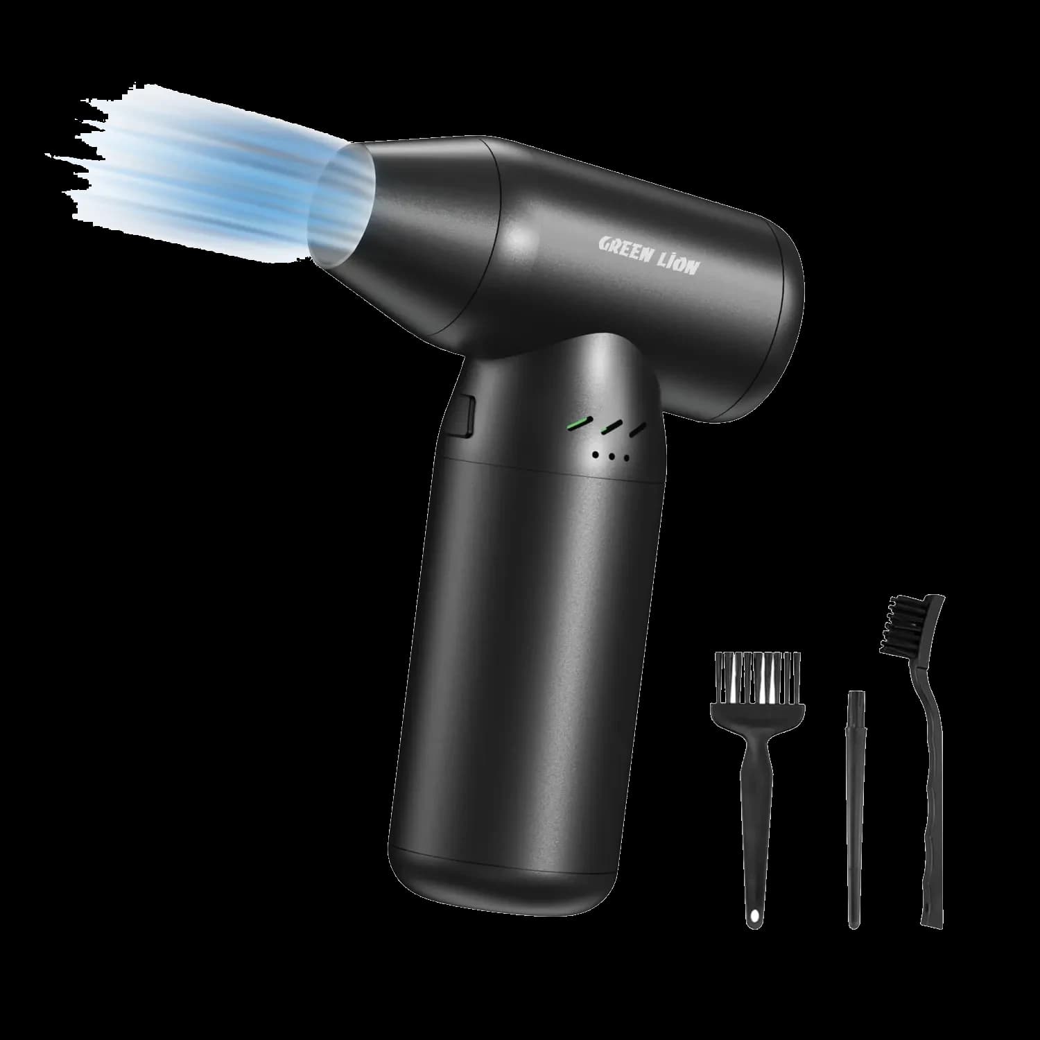 Green Lion Cordless Air Duster Jet Force - Turbo 90000RPM, Black 1 Green Lion Cordless Air Duster Jet Force - Turbo 90000RPM, Black 1