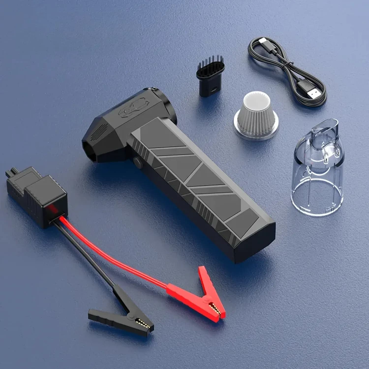 Green Lion Jump Starter JX-82 - 3-in-1 Blower, Vacuum, Power Bank 12000mAh, Grey 2