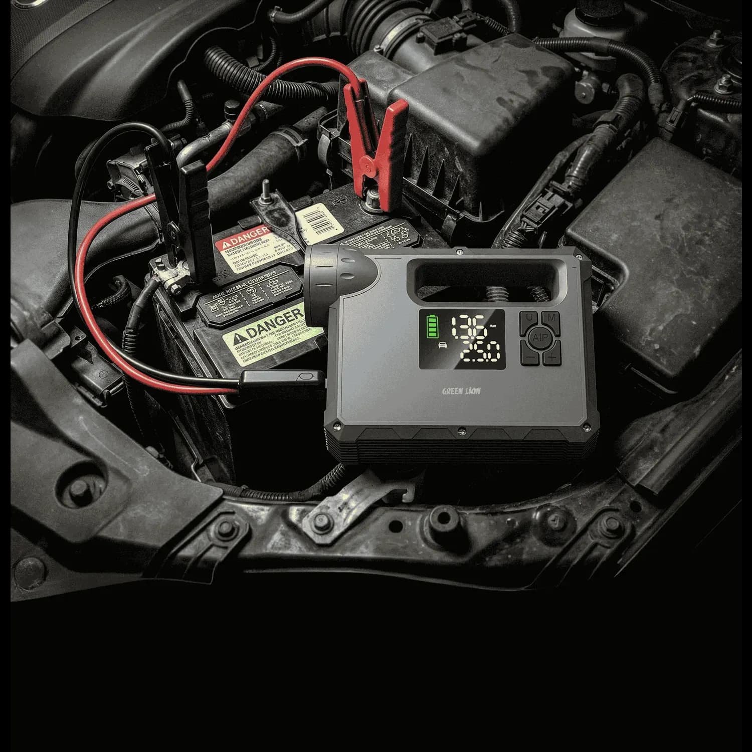 Green Lion Jump Starter JX-84 - 12V, 16000mAh, Grey 2