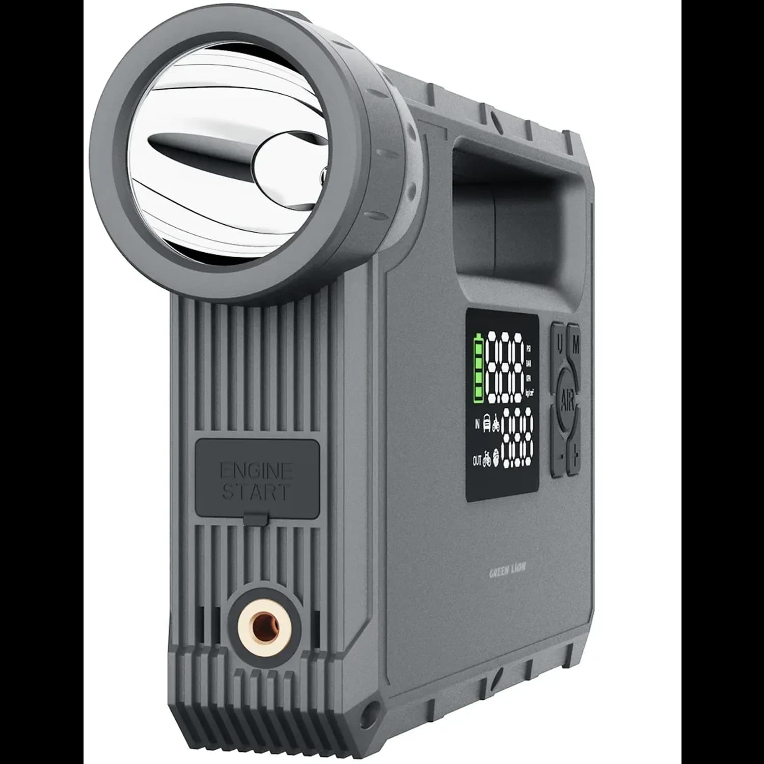 Green Lion Jump Starter JX-84 - 12V, 16000mAh, Grey 4