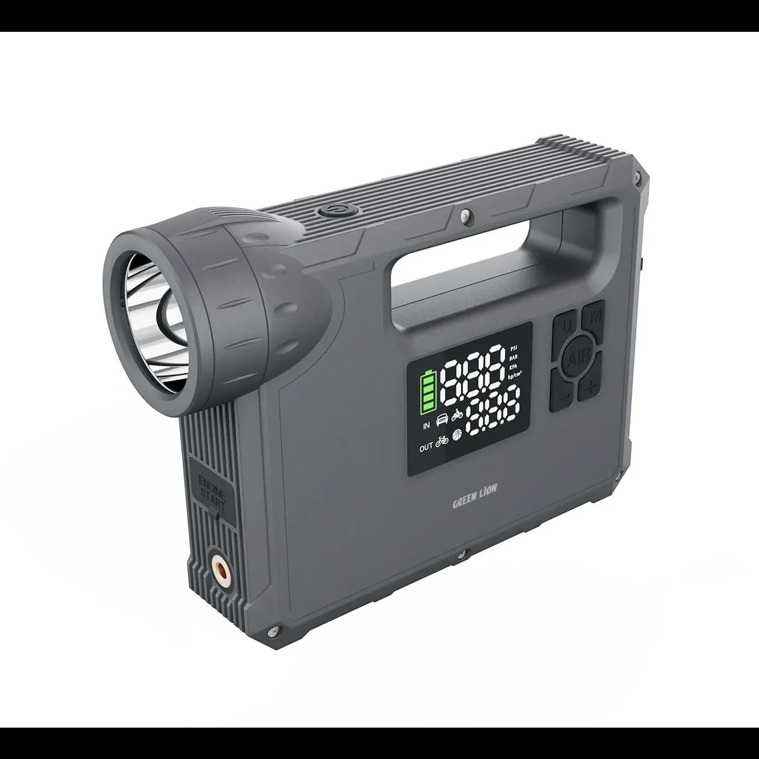 Green Lion Jump Starter JX-84 - 12V, 16000mAh, Grey 1 Green Lion Jump Starter JX-84 - 12V, 16000mAh, Grey 1