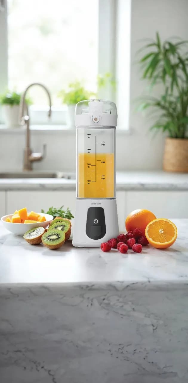 Green Lion Juice Mate Pro Portable Juicer 470mL - White 1 Green Lion Juice Mate Pro Portable Juicer 470mL - White 1