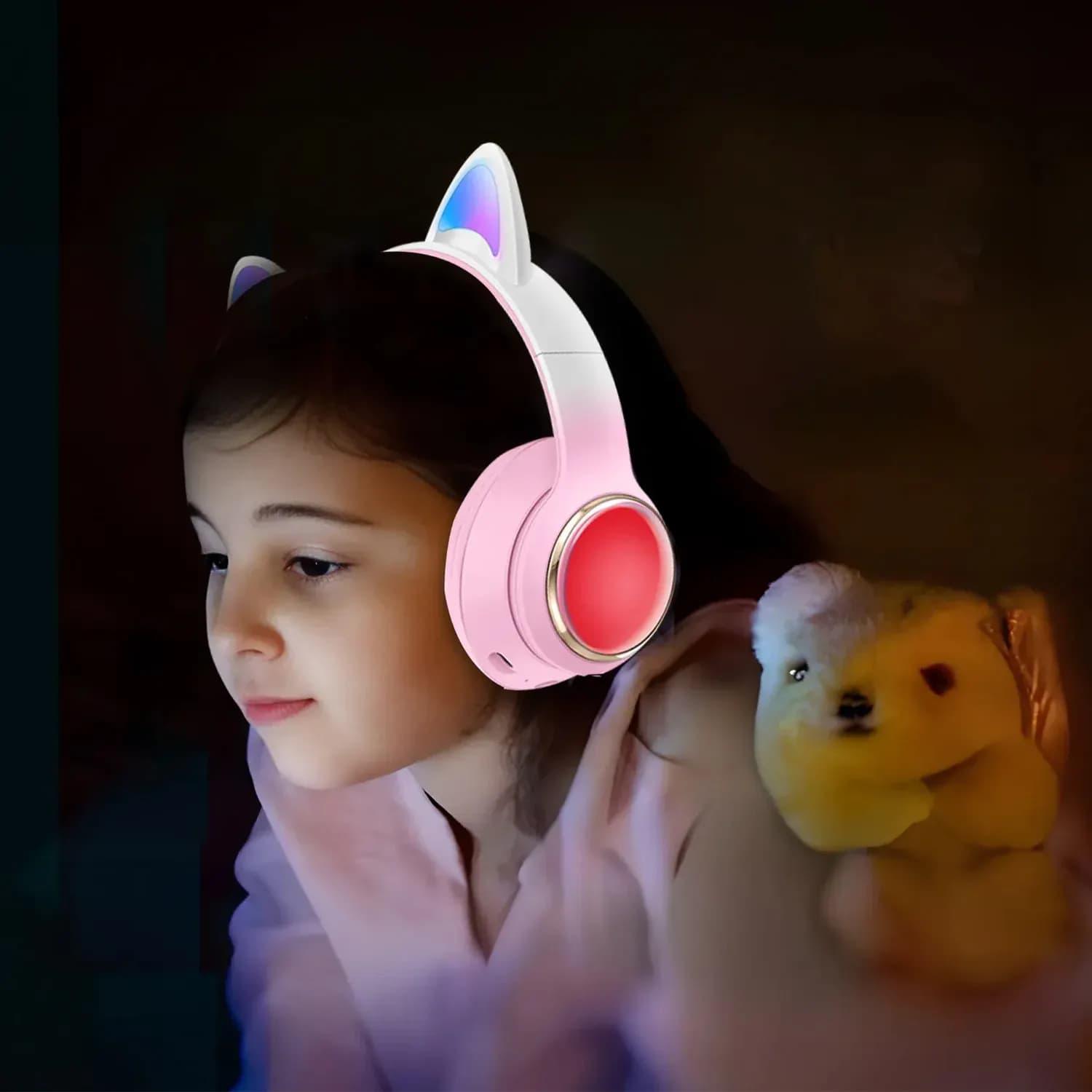 Green Lion Headphone GL-400 Kids Wireless - Pink 3