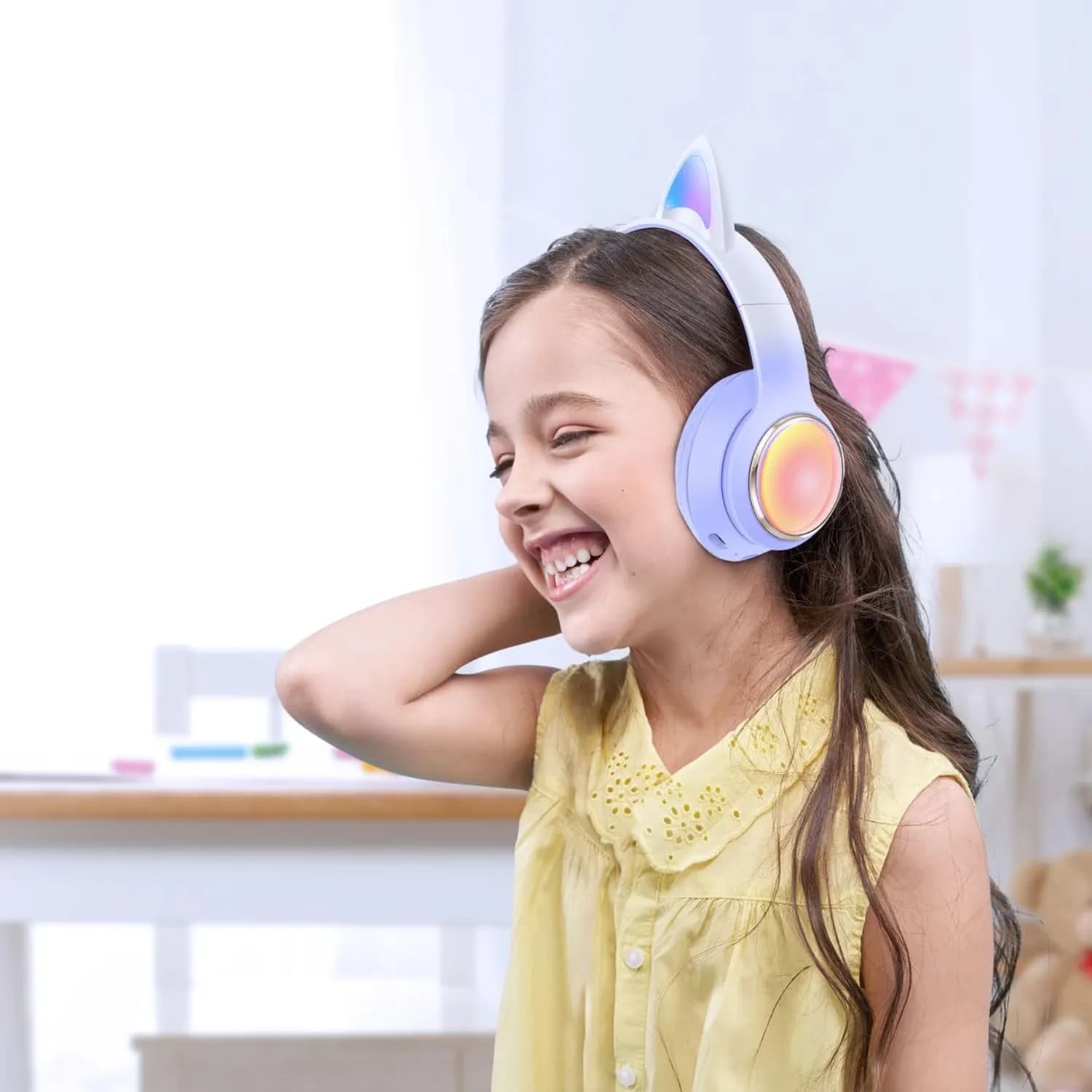 Green Lion Kids Wireless Headphone GNK400HP - Bluetooth 5.3, Purple 2