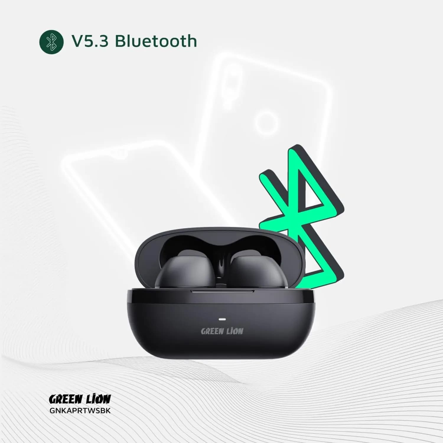 Green Lion Earbuds Kaprun GNKAPRTWS - True Wireless, IPX4, Black 4