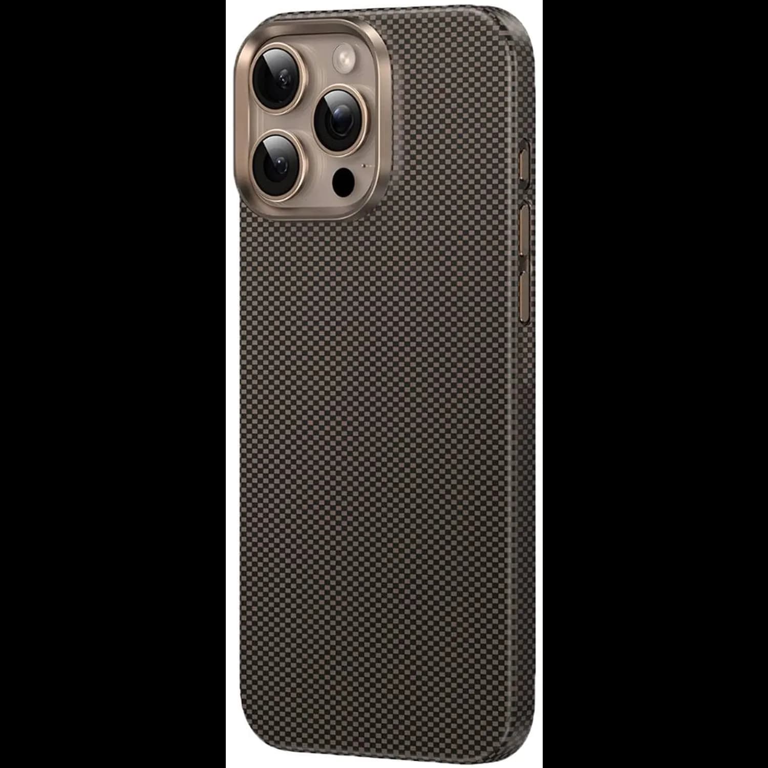Green Lion Kevlar Case iPhone 16Pro - 1500D Aramid Fiber, Black/Gold 1 Green Lion Kevlar Case iPhone 16Pro - 1500D Aramid Fiber, Black/Gold 1
