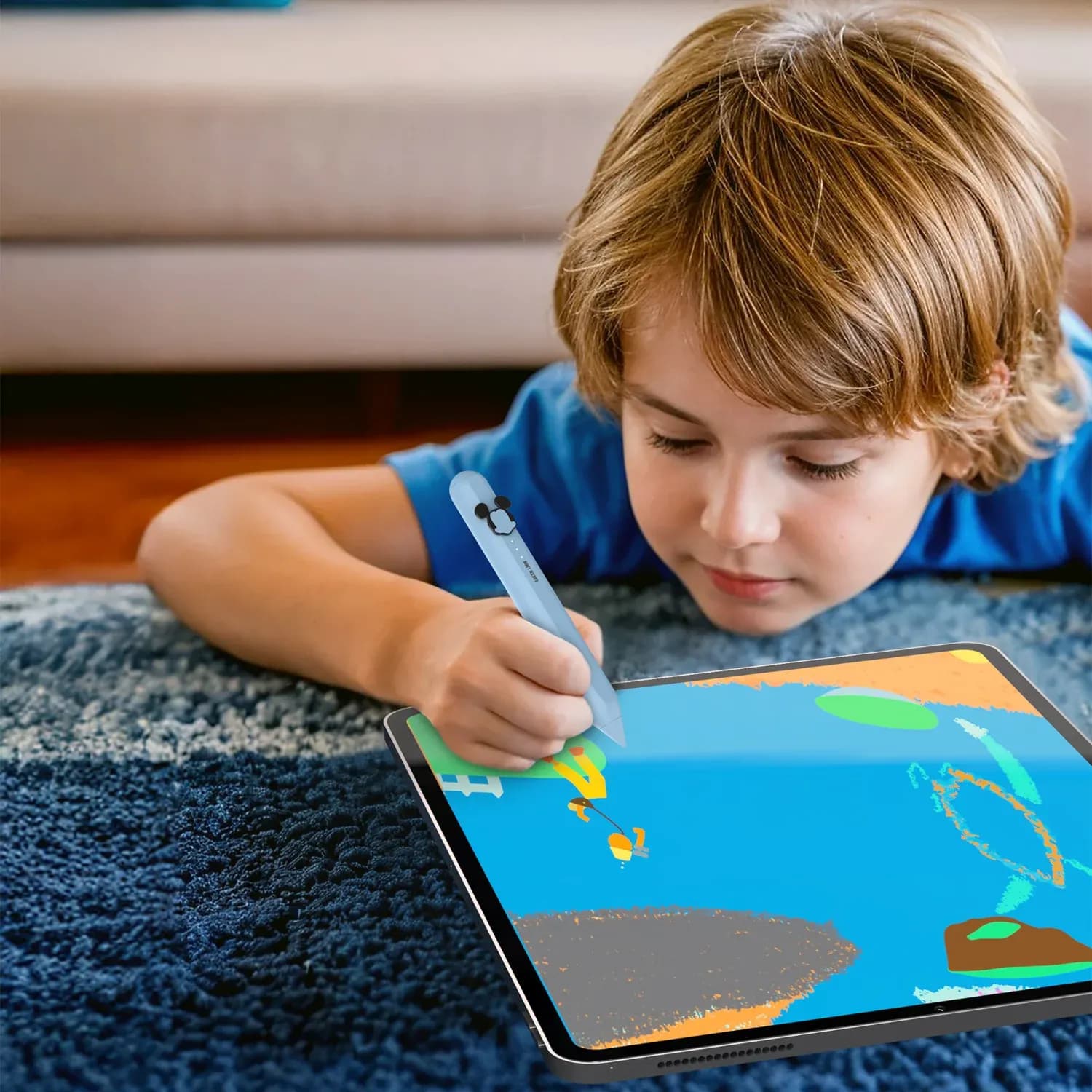 Green Lion Stylus Pen Kids Pro - Tilt Sensitivity, Blue — Pink 3