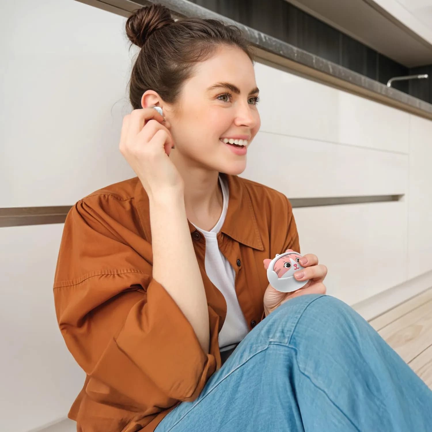 Green Lion True Wireless Earbuds - Touch Control, White 5