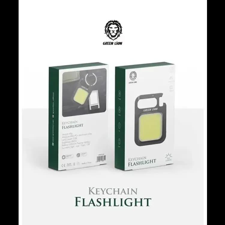 Green Lion Flashlight GNKYFSH - 300lm, 500mAh, Black 2