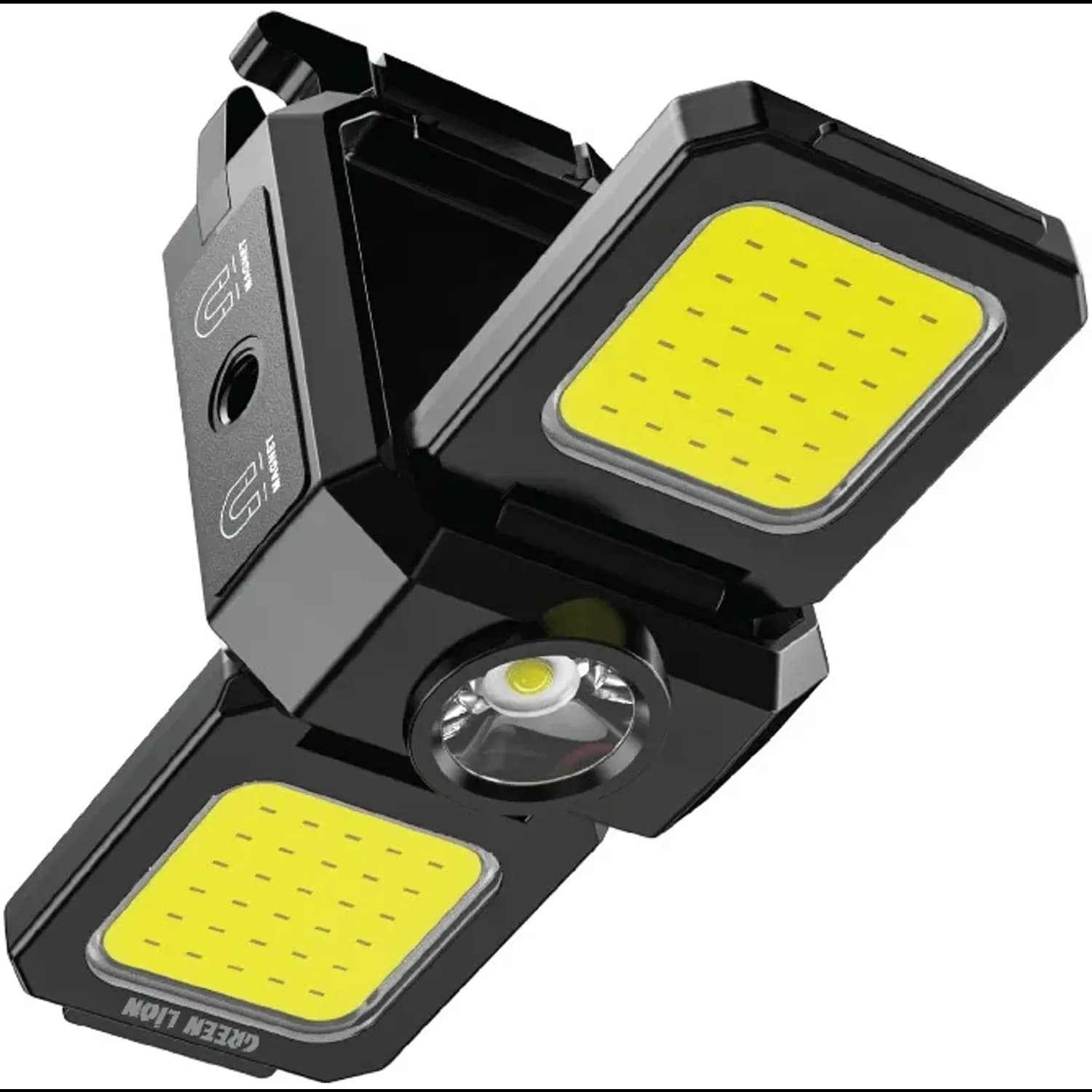Green Lion COB Keychain Work Light - 5 Modes, Black 5