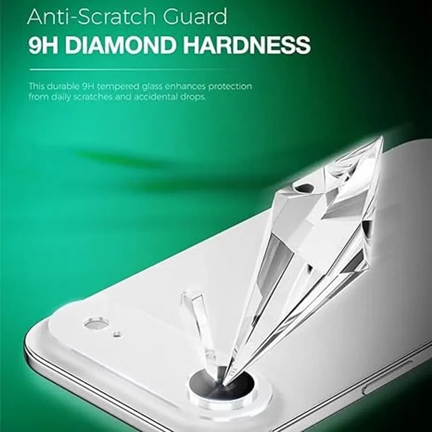 Green Lion Camera Lens Protector iPhone 17 Air - 9H Tempered Glass, Clear Frame 2