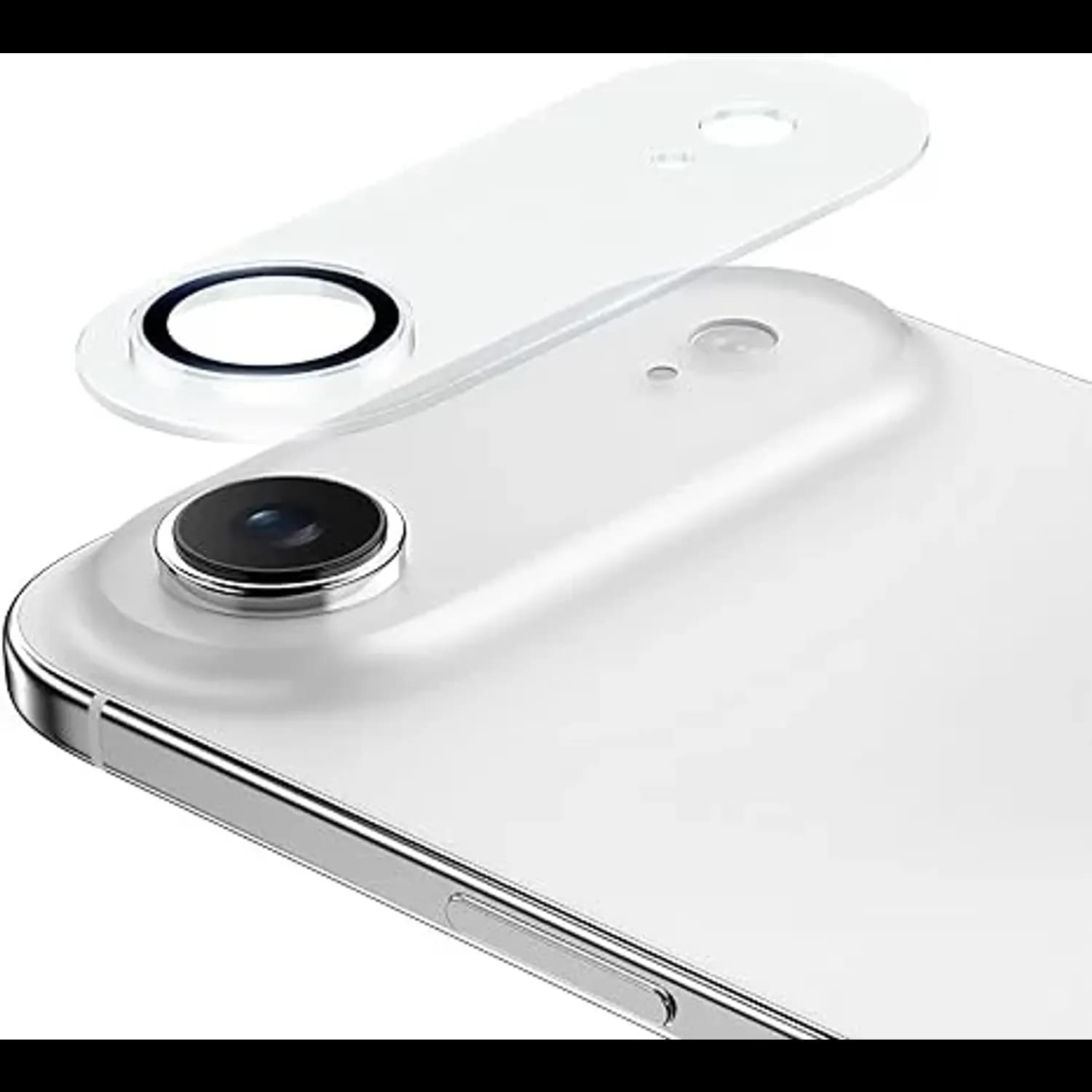 Green Lion Camera Lens Protector iPhone 17 Air - 9H Tempered Glass, Clear Frame 1