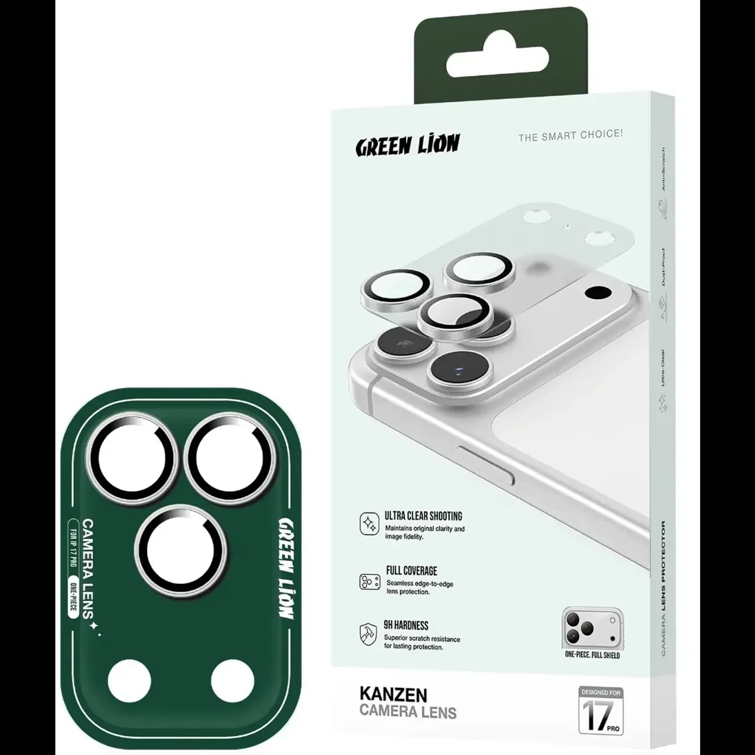 Green Lion Kanzen Camera Lens Protector for iPhone 17 Pro Max - Silver — Silver 5