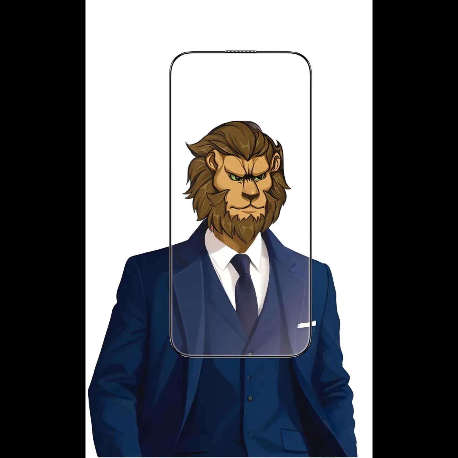 Green Lion Screen Protector iPhone 16 Plus - 3D Curved, Anti-Fingerprint, Clear 1