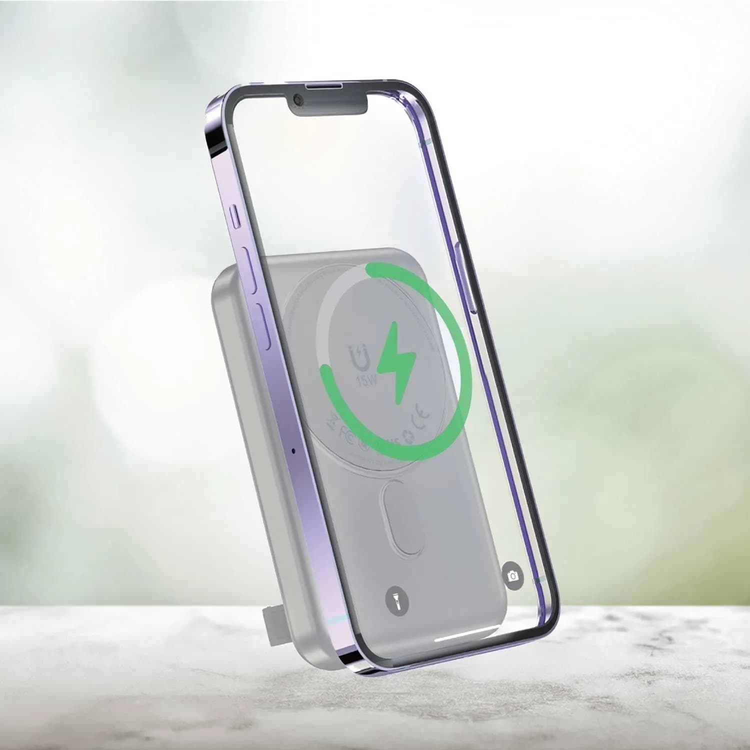 Green Lion Power Bank Lagos - 10000mAh PD 20W Wireless, Titanium 2