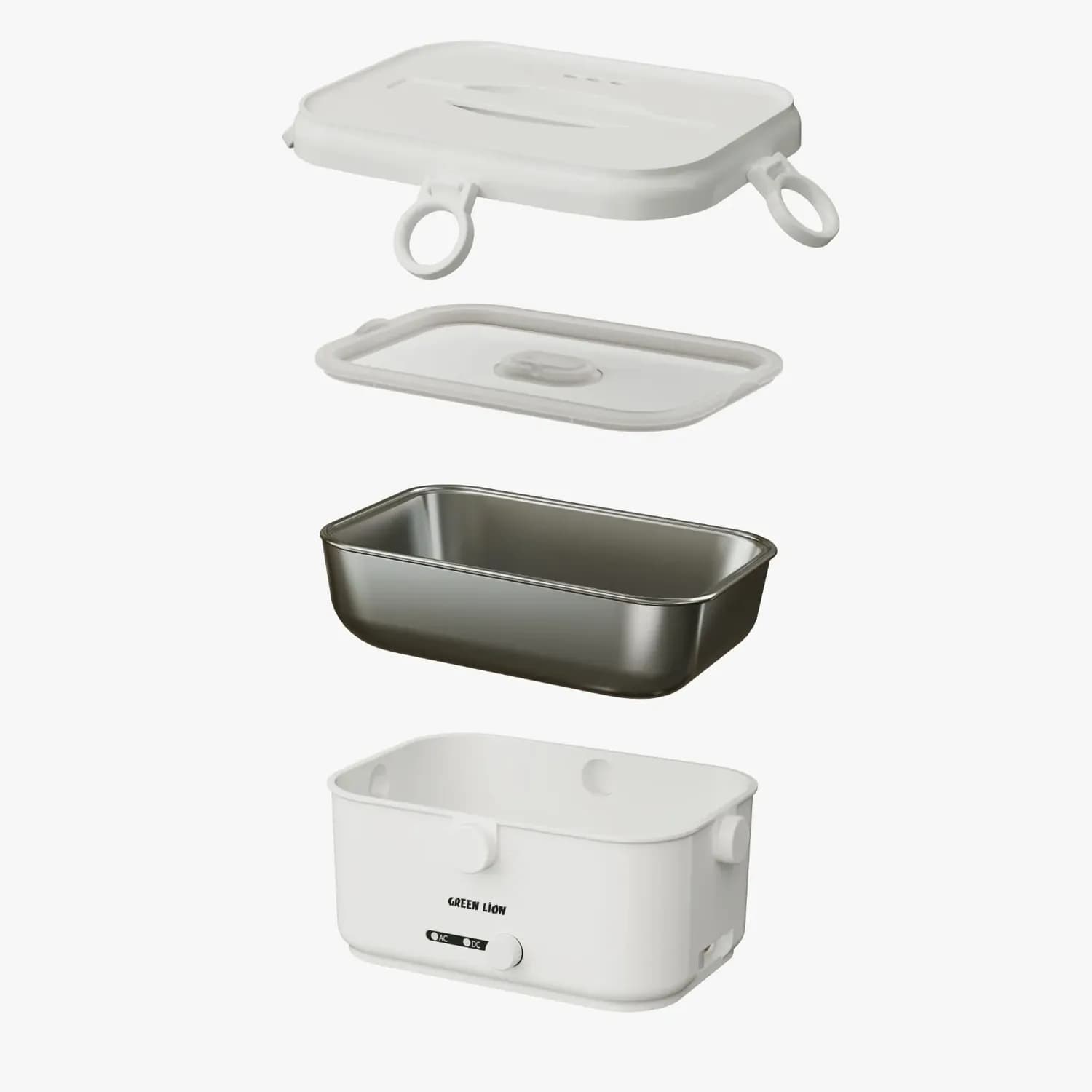 Green Lion Electric Lunch Box Lunch Mate - 1.8L, White 2