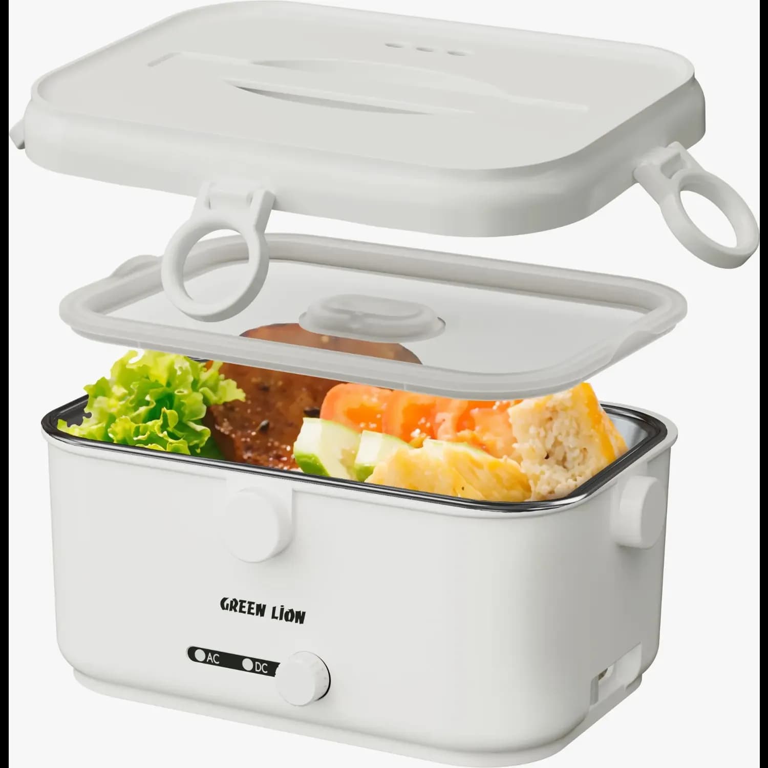 Green Lion Electric Lunch Box Lunch Mate - 1.8L, White 1 Green Lion Electric Lunch Box Lunch Mate - 1.8L, White 1