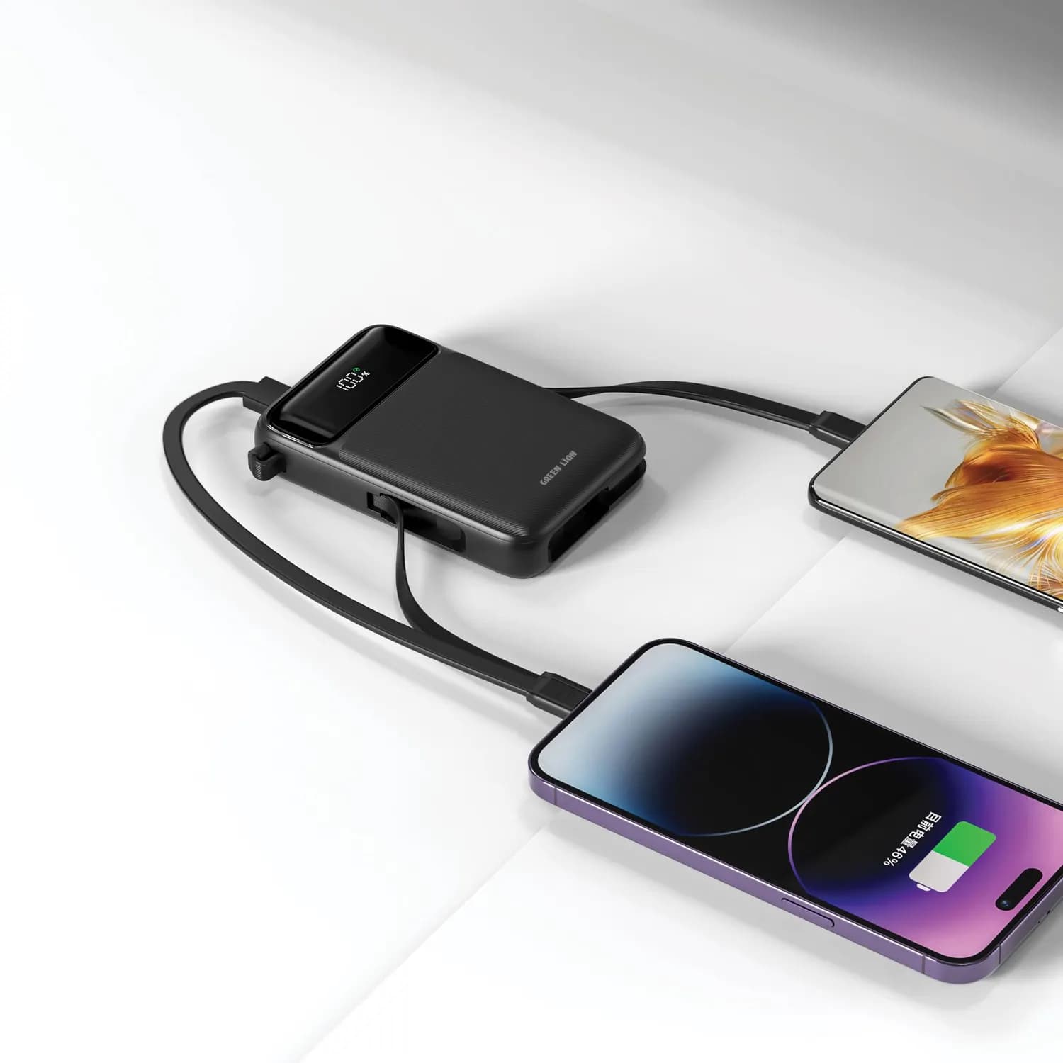 Green Lion Power Bank Luzern - 20000mAh, Wireless 15W, Black 3