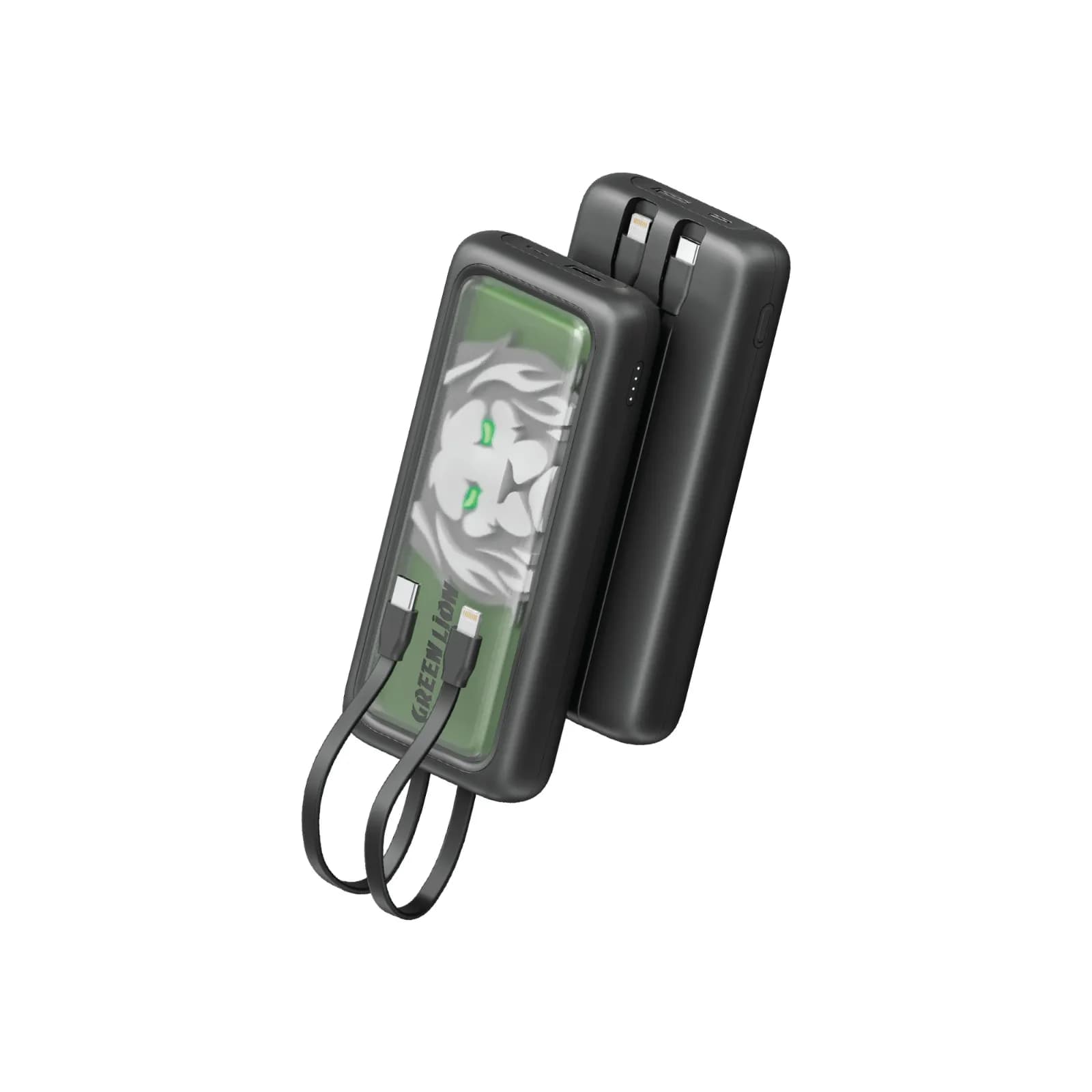Green Lion Le Lion Integrated 10000mAh Power Bank - Black 1 Green Lion Le Lion Integrated 10000mAh Power Bank - Black 1