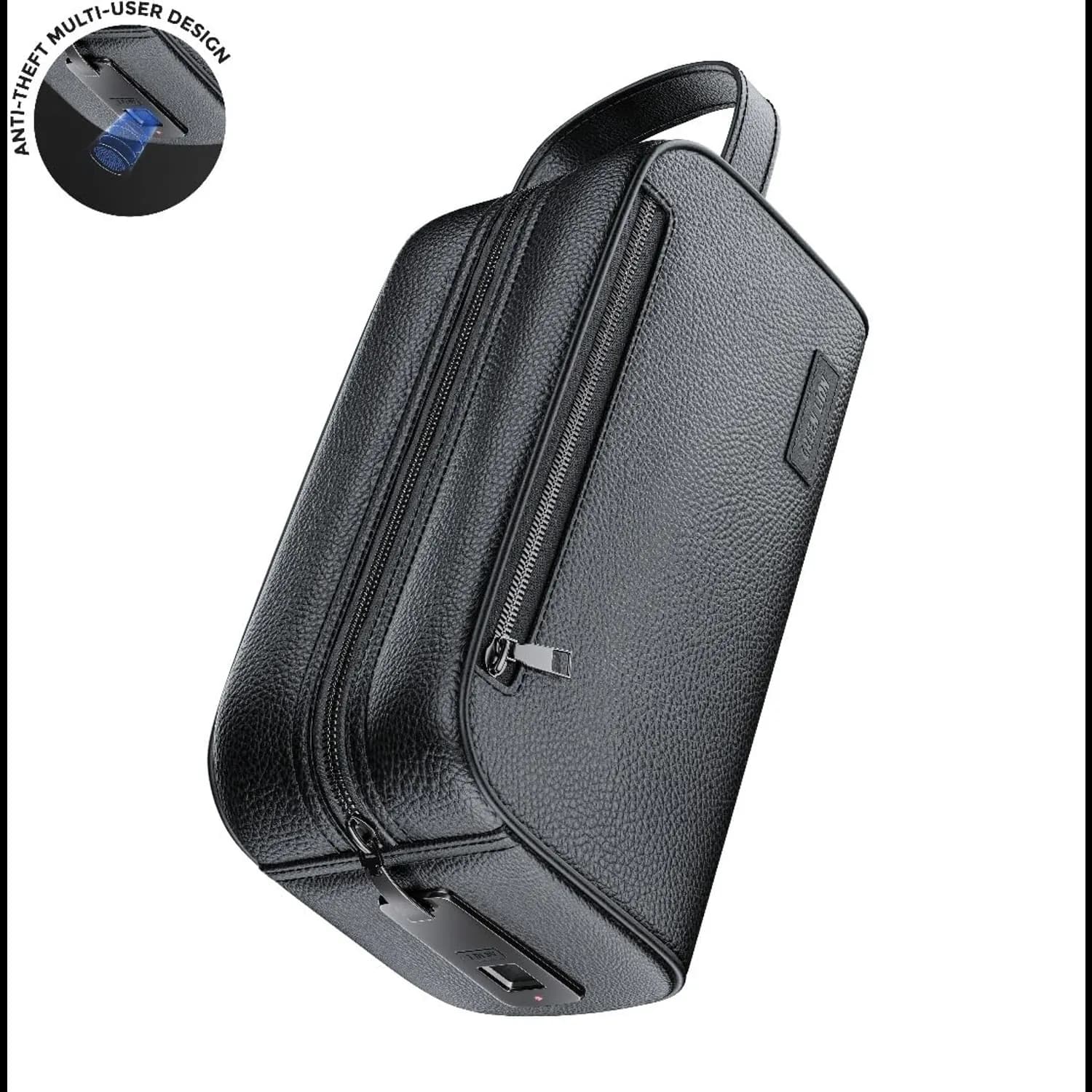Green Lion Fingerprint Bag Liora - Instant Unlock, Water Resistant, Black 3