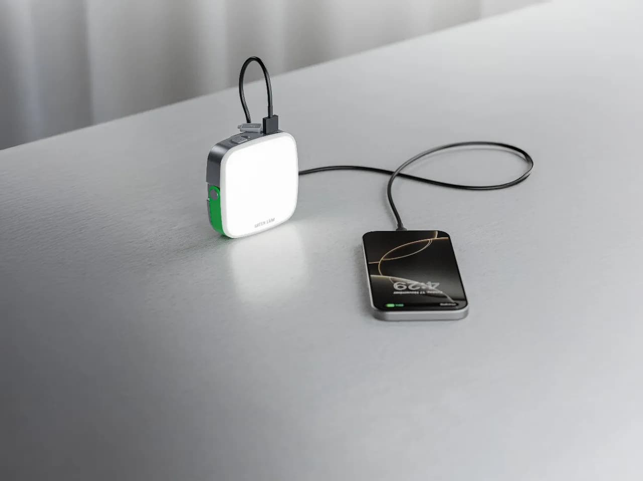 Green Lion Lumenix Portable LED Light with Power Bank (2000mAh×2) - Gr 2