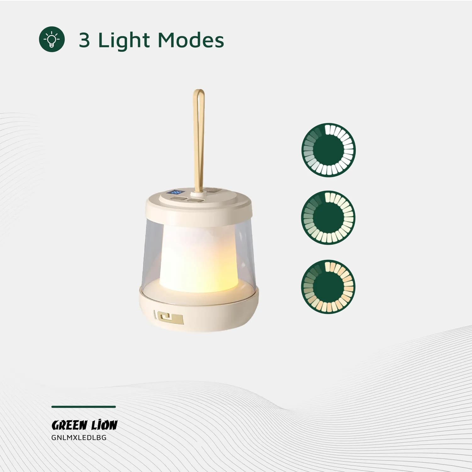 Green Lion Camping Light GX24 - 150 Lumen LED Strip, RGB String, Beige 3