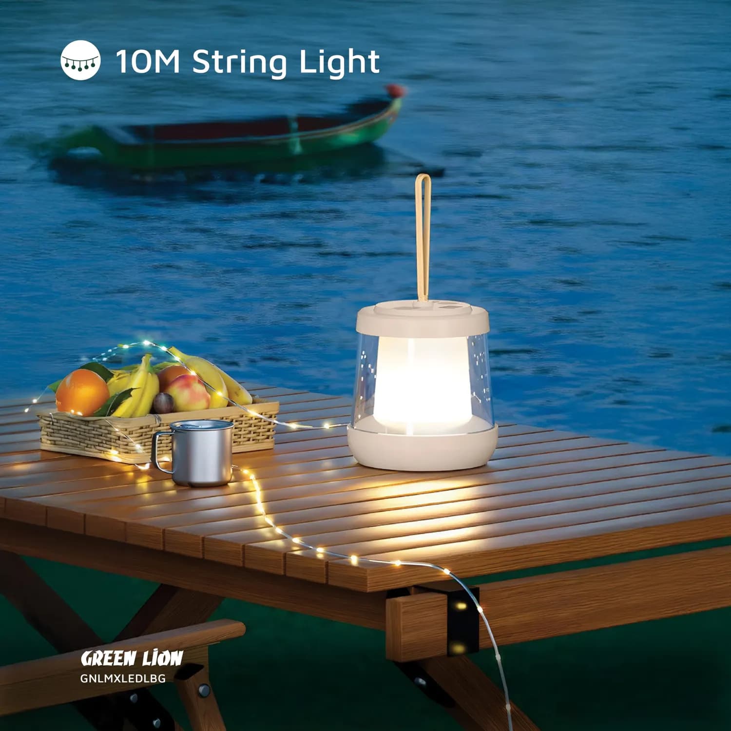 Green Lion Camping Light GX24 - 150 Lumen LED Strip, RGB String, Beige 5