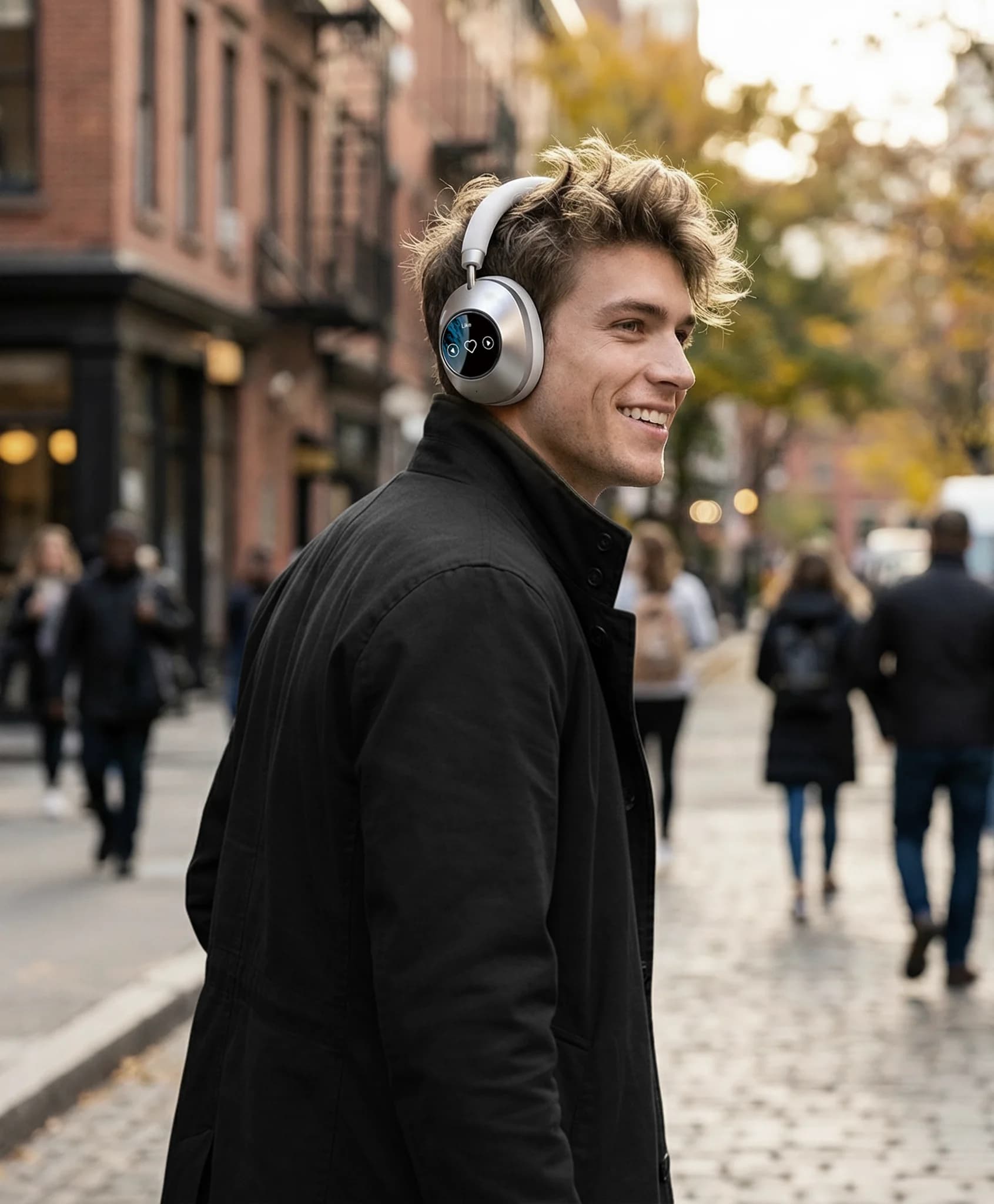 Green Lion Headphones Lorenza Hybrid ANC - White — Black 2
