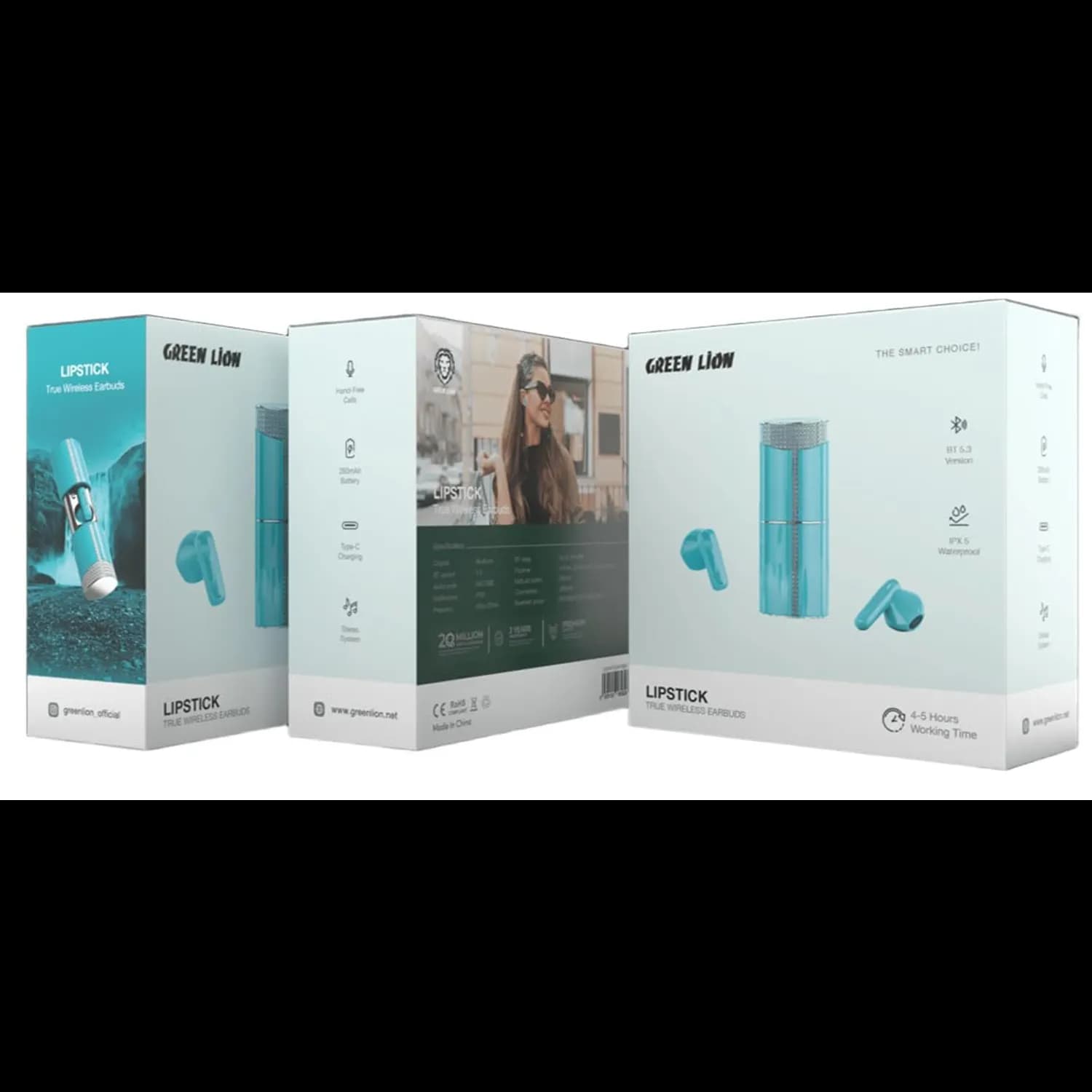 Green Lion True Wireless Earbuds GNLPTKTWS - IPX5 Waterproof, Blue 5