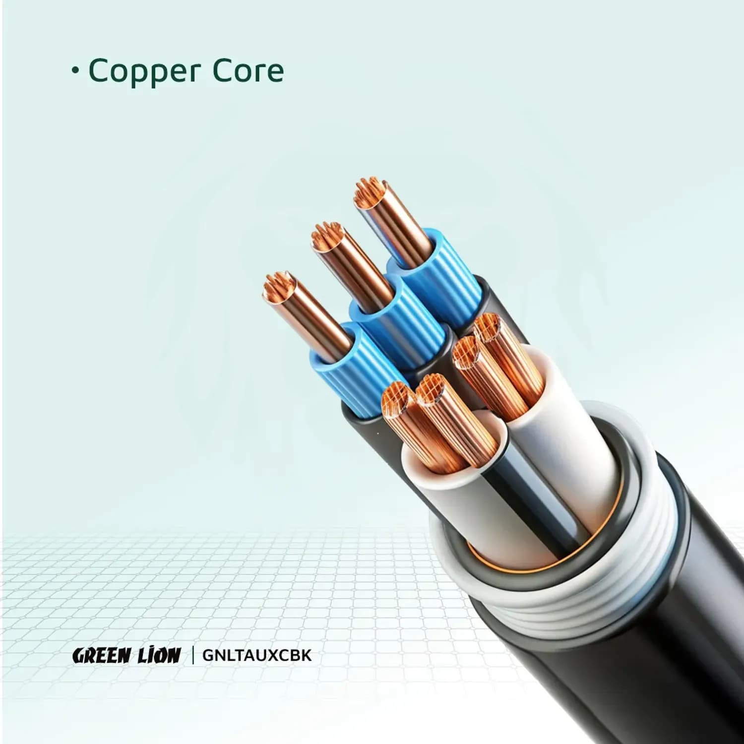 Green Lion Lightning to AUX Cable - Braided, Black 2