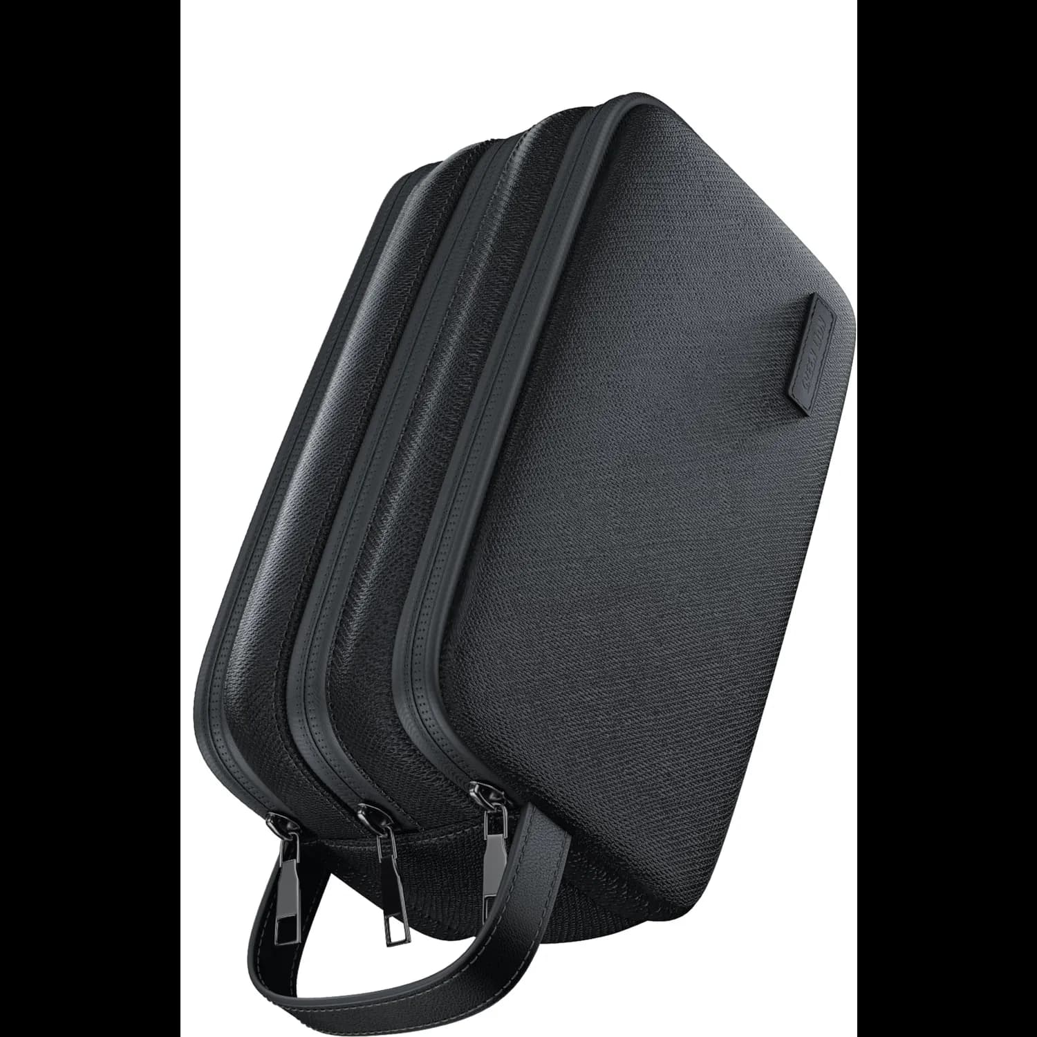 Green Lion Clutch Bag - Water-Resistant, Three Compartments, Black — Black 1