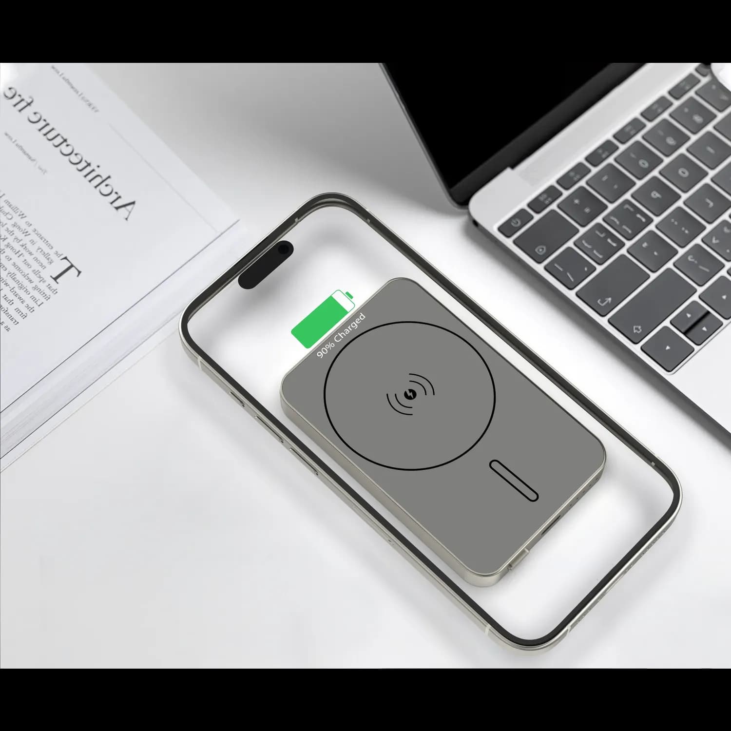 GREEN LION Power Bank - 5000mAh, PD20W, Titanium — Titanium 3