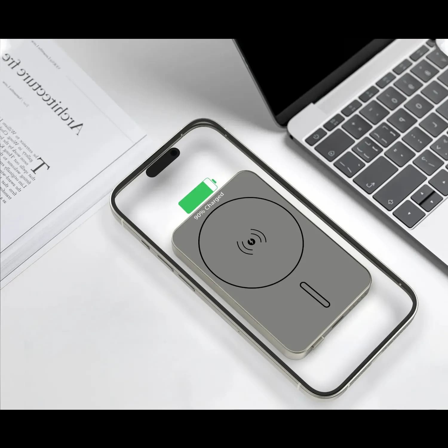 GREEN LION Power Bank - 5000mAh, PD20W, Titanium — Titanium 5