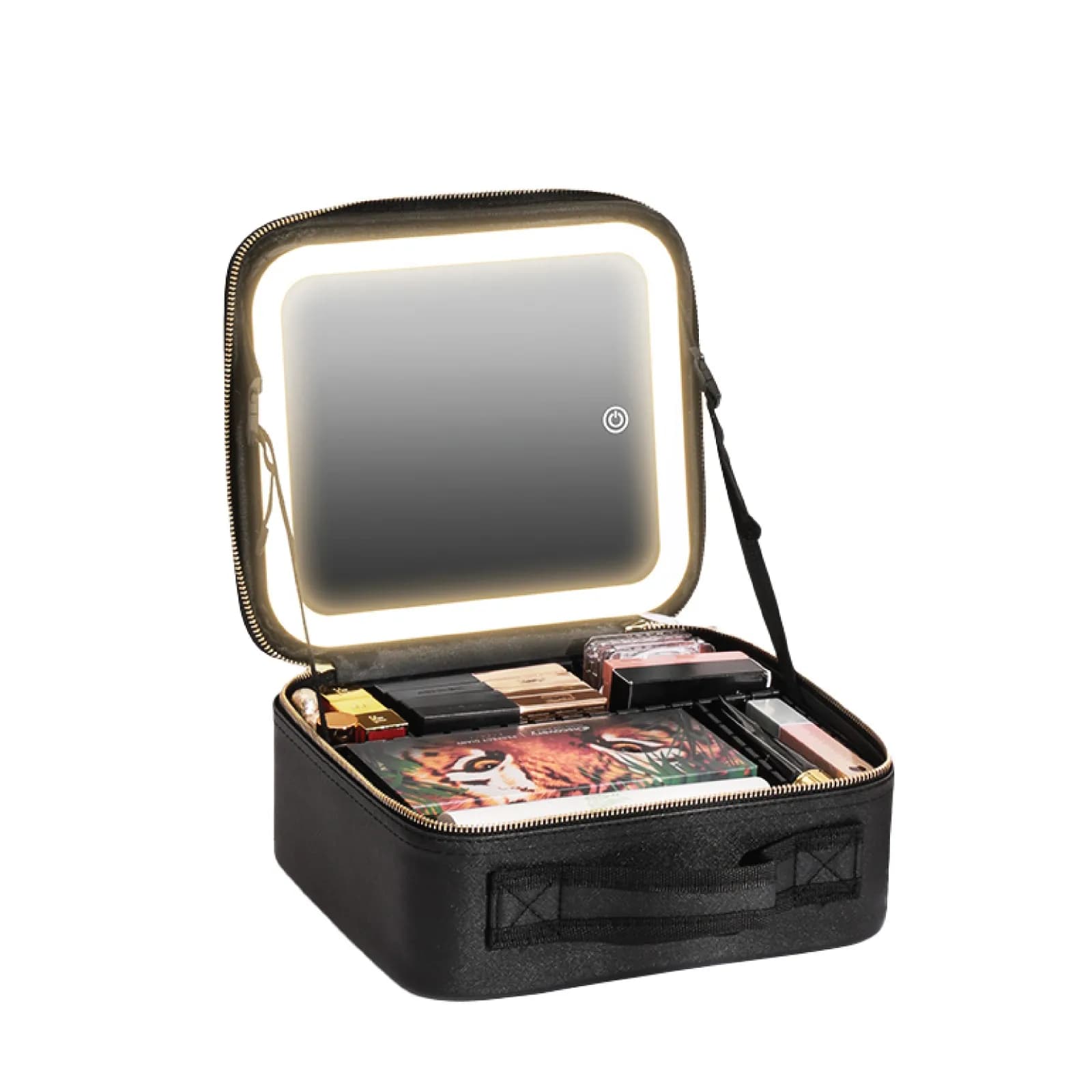 Green Lion Makeup Organizer GNMAKEORGBK - Lighted Mirror, 3 Modes, Black 4