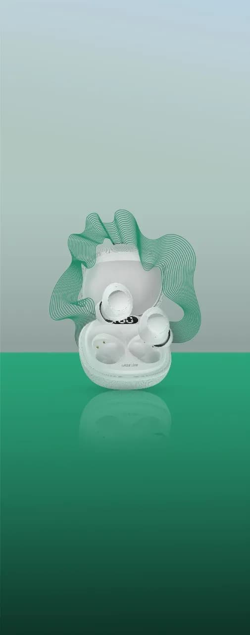 Green Lion Malbun True Wireless Earbuds - White 4
