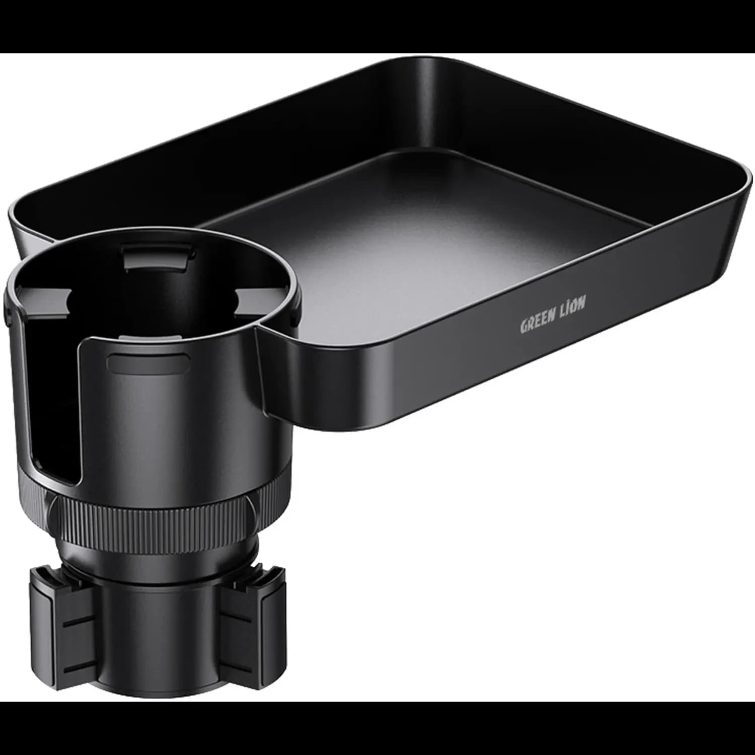 Green Lion Car Cup Holder Tray - Multi-Function, Black 2