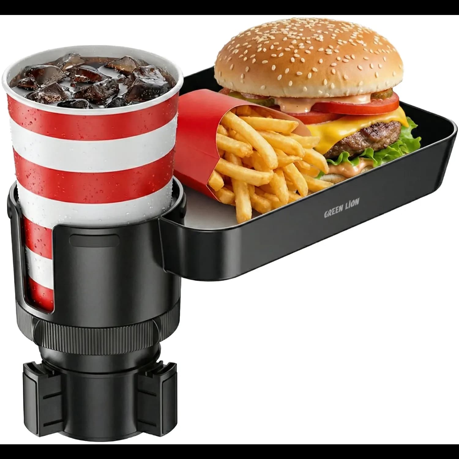 Green Lion Car Cup Holder Tray - Multi-Function, Black 1 Green Lion Car Cup Holder Tray - Multi-Function, Black 1