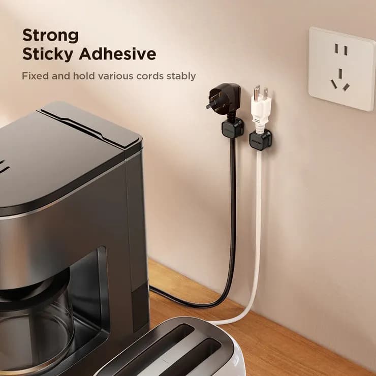 Green Lion Magnetic Clip Cable Organizer - Black 4
