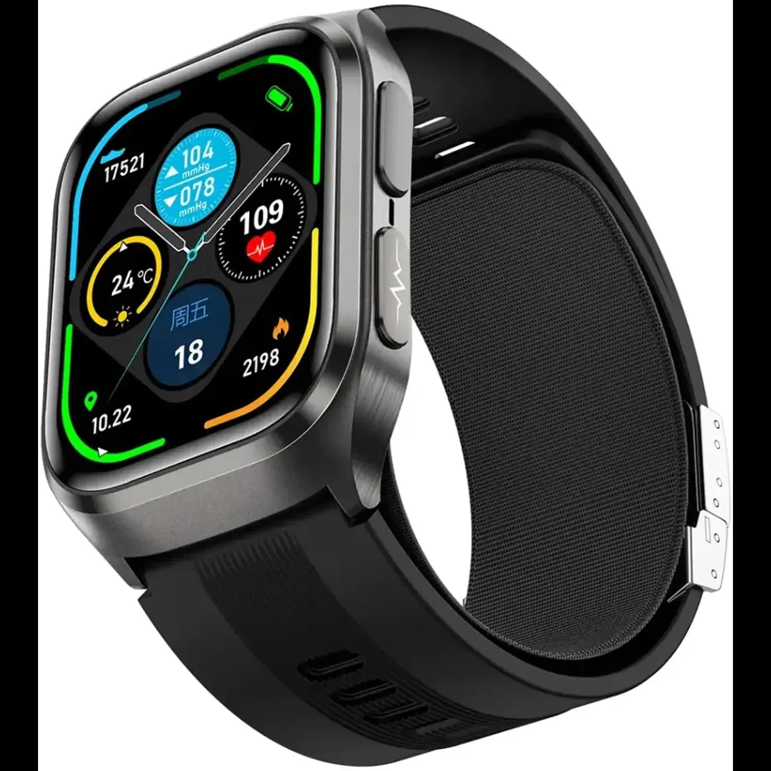 Green Lion Smart Watch Sense - ECG, Black 1