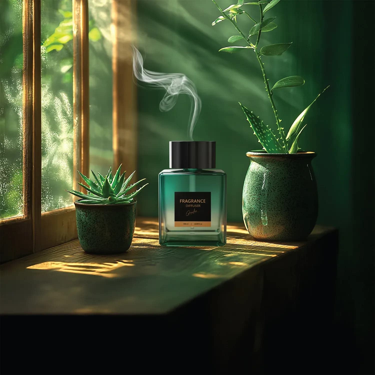 Green Lion Fragrance Diffuser MEGA - 500ml, Green 2