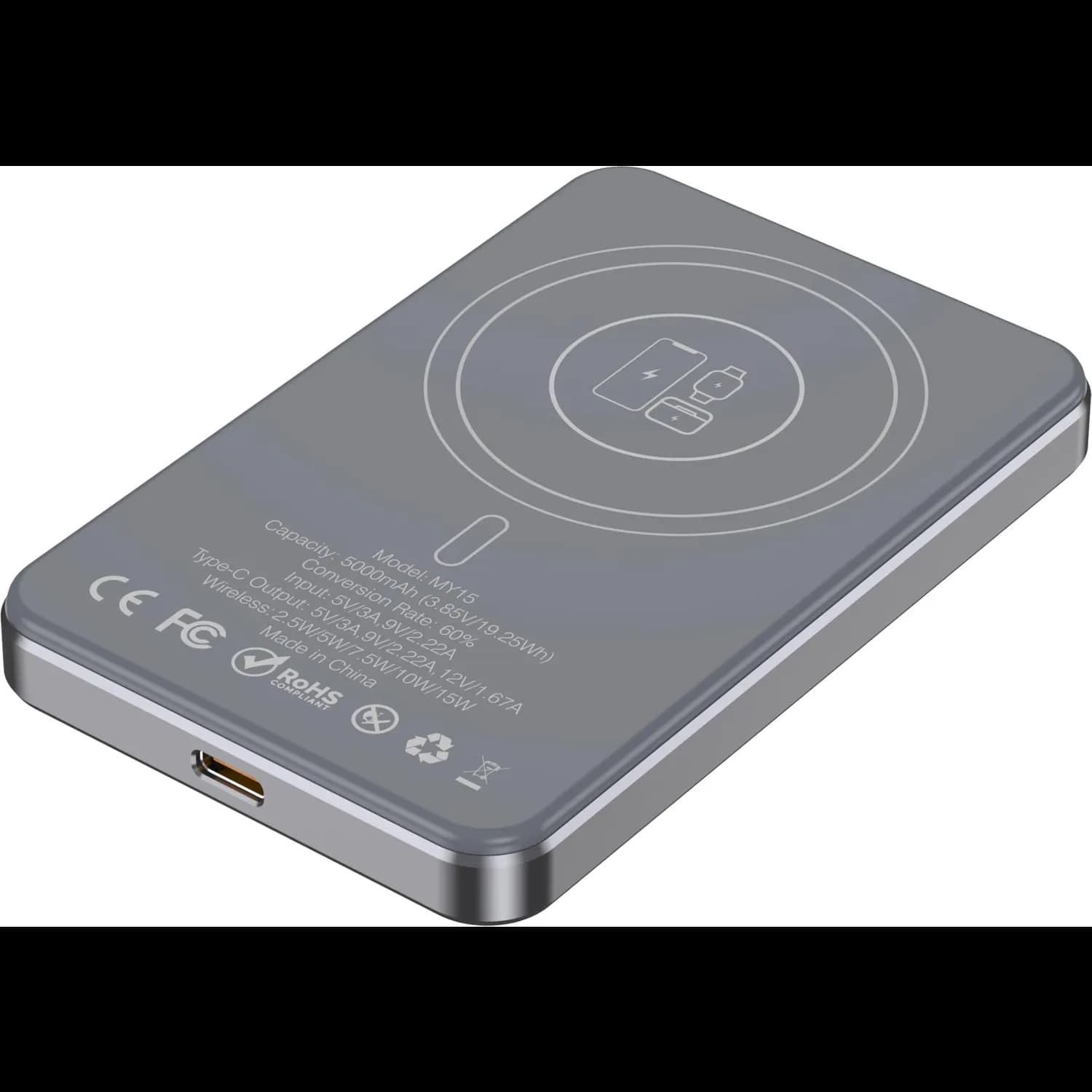 Green Lion Power Bank - 5000mAh 20W PD, Black 5