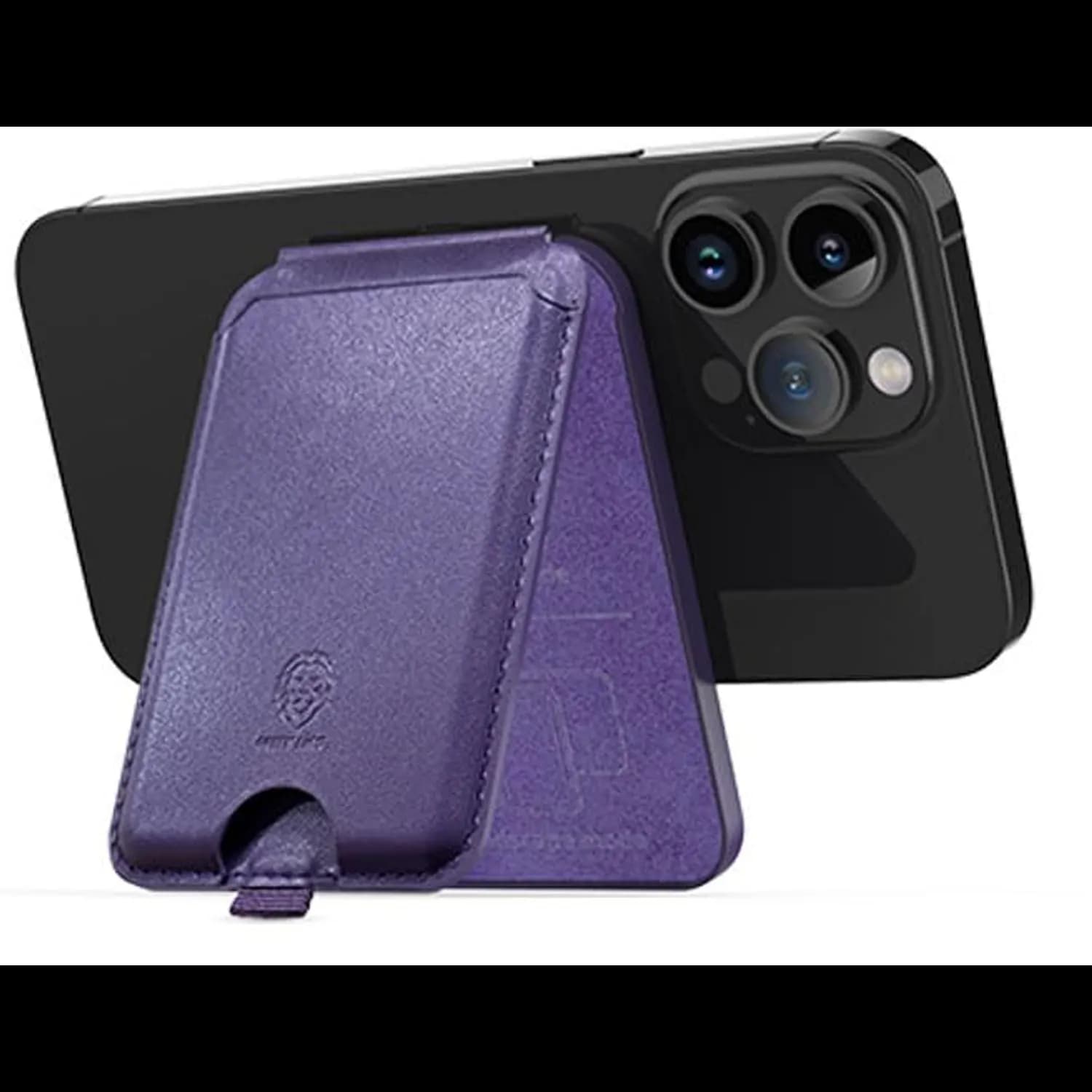 Green Lion Duo Magsafe Card Holder - Adjustable Stand, Purple 3