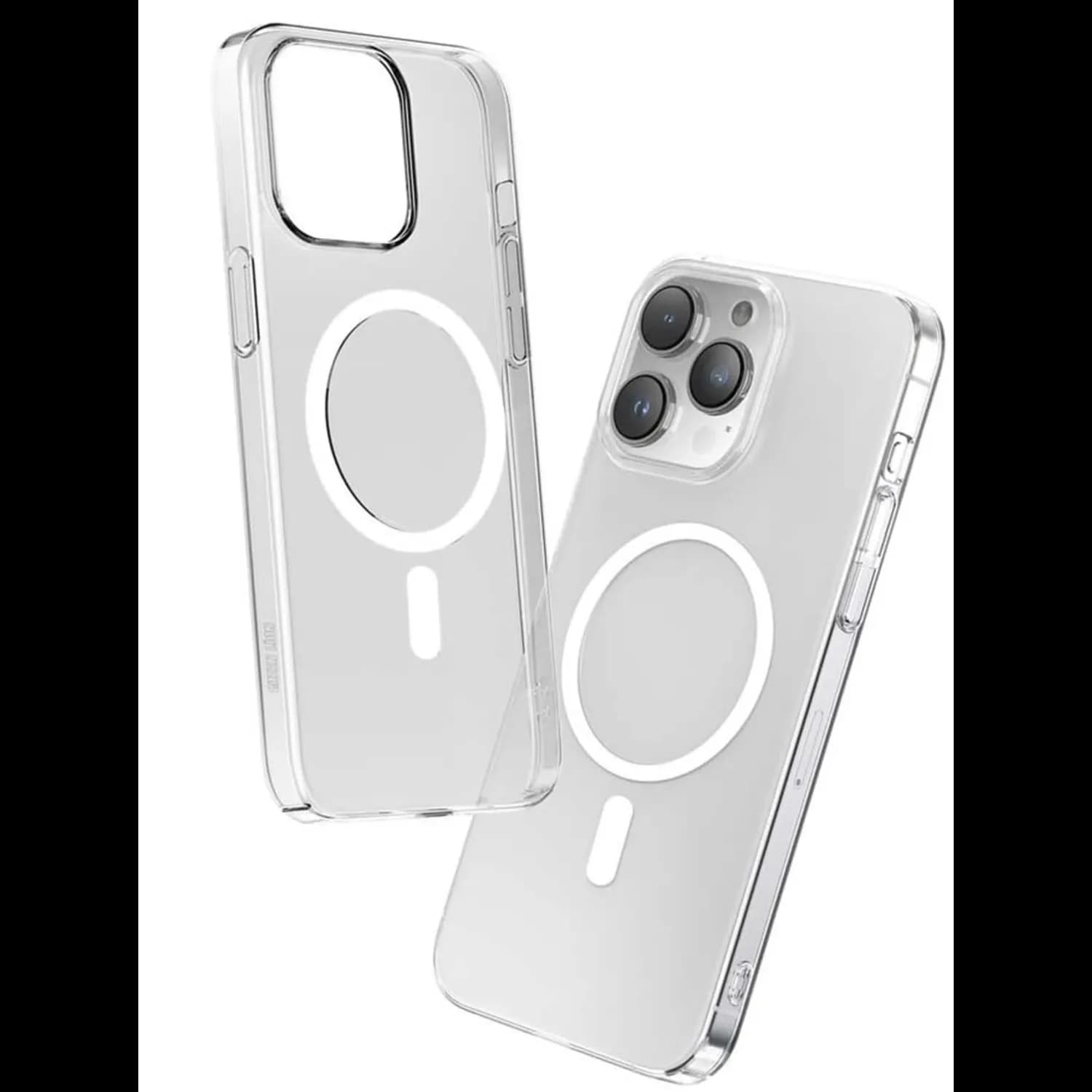 Green Lion iPhone 15 Pro Case - Magnetic Ring, Clear 1